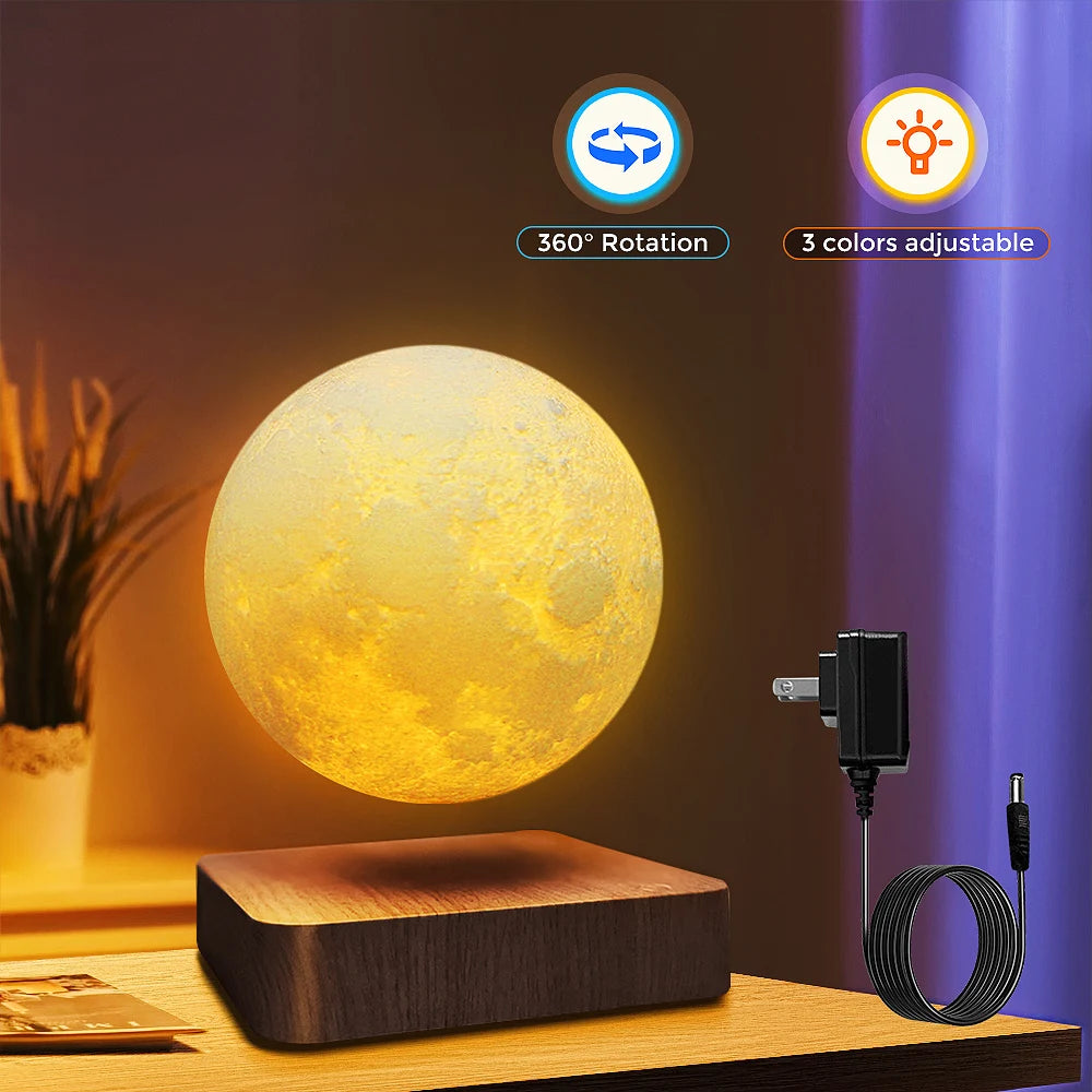 Levitating Moon Table Lamp