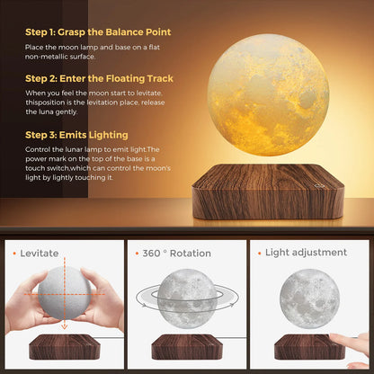 Levitating Moon Table Lamp